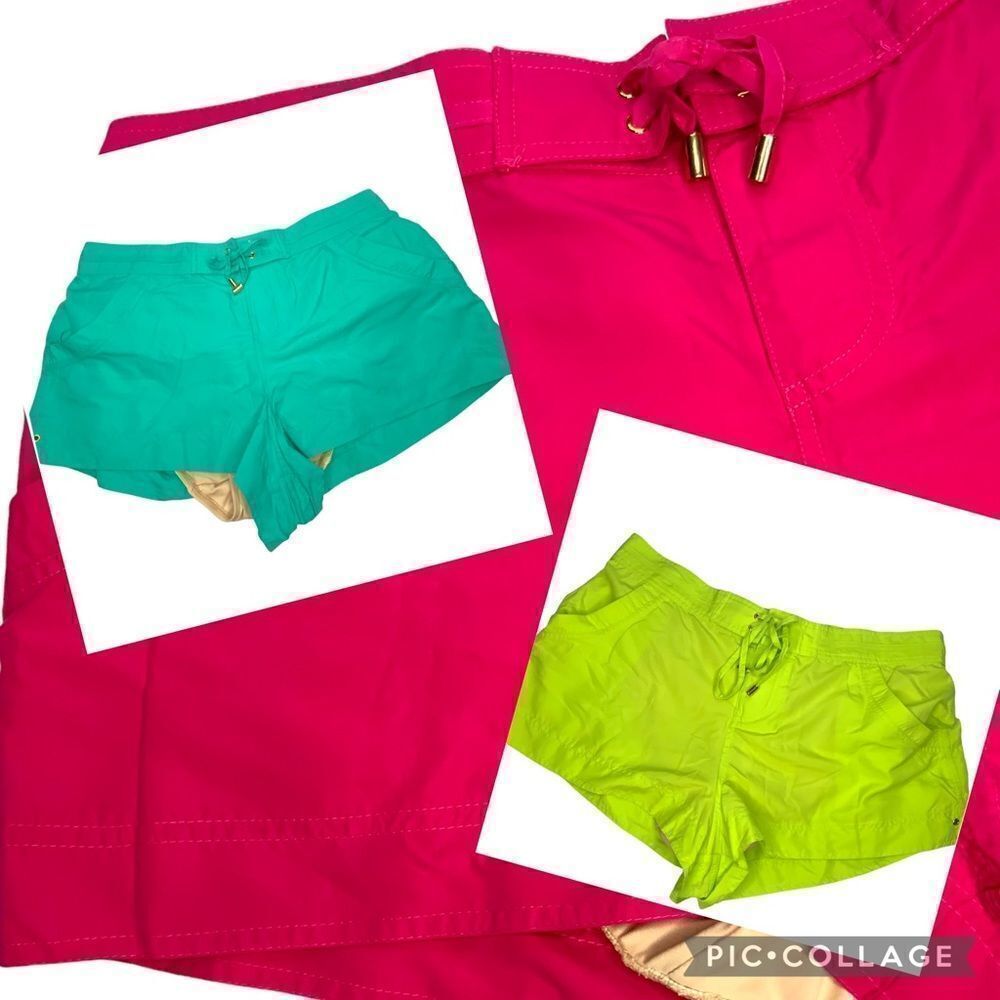 CACIQUE swim shorts blue and raspberry size 14/16 Pick One